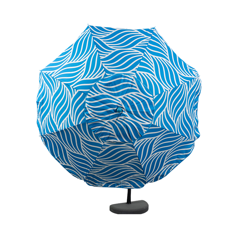 Paraguas de playa de poliéster con estampado Ocean Wave